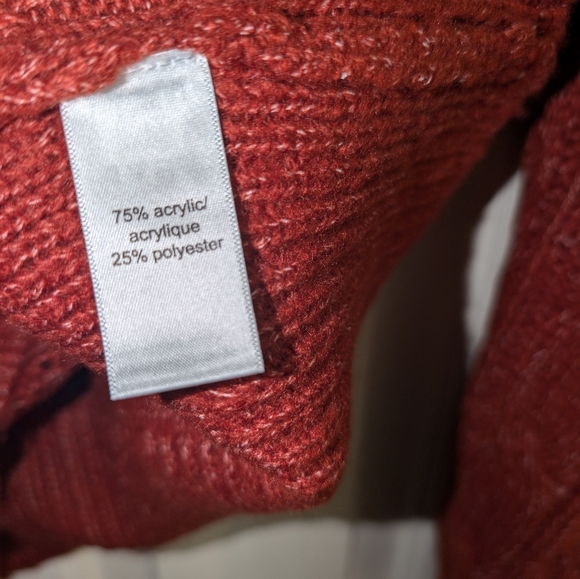 NWT Large Maurices Burnt Orange Long Sleeve Sweater - Picture 4 of 5